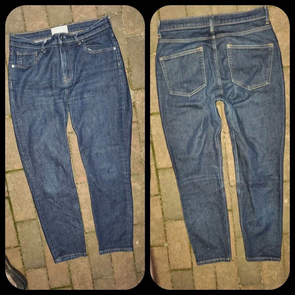 Everlane Ankle Straight Slim Mid Hi Rise jeans